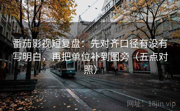 番茄影视短复盘：先对齐口径有没有写明白，再把单位补到图旁（五点对照）